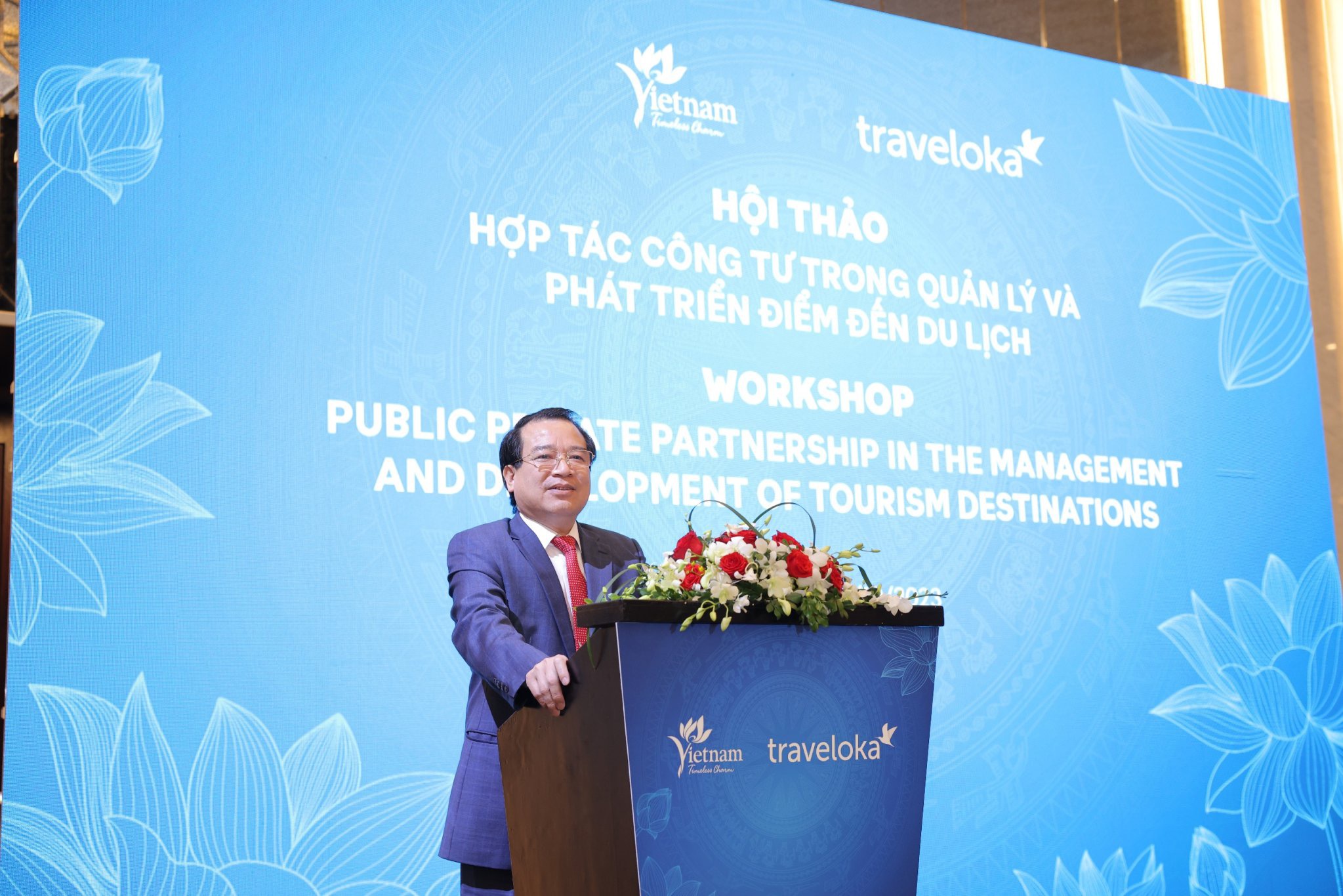 TS. Hà Văn Siêu, Phó Cục trưởng Cục Du lịch Quốc gia Việt Nam phát biểu tại Hội thảo “Hợp tác công-tư trong quản lý và phát triển điểm đến du lịch”